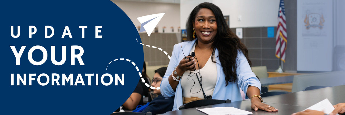 Keep us up-to-date  on the changes in your life.